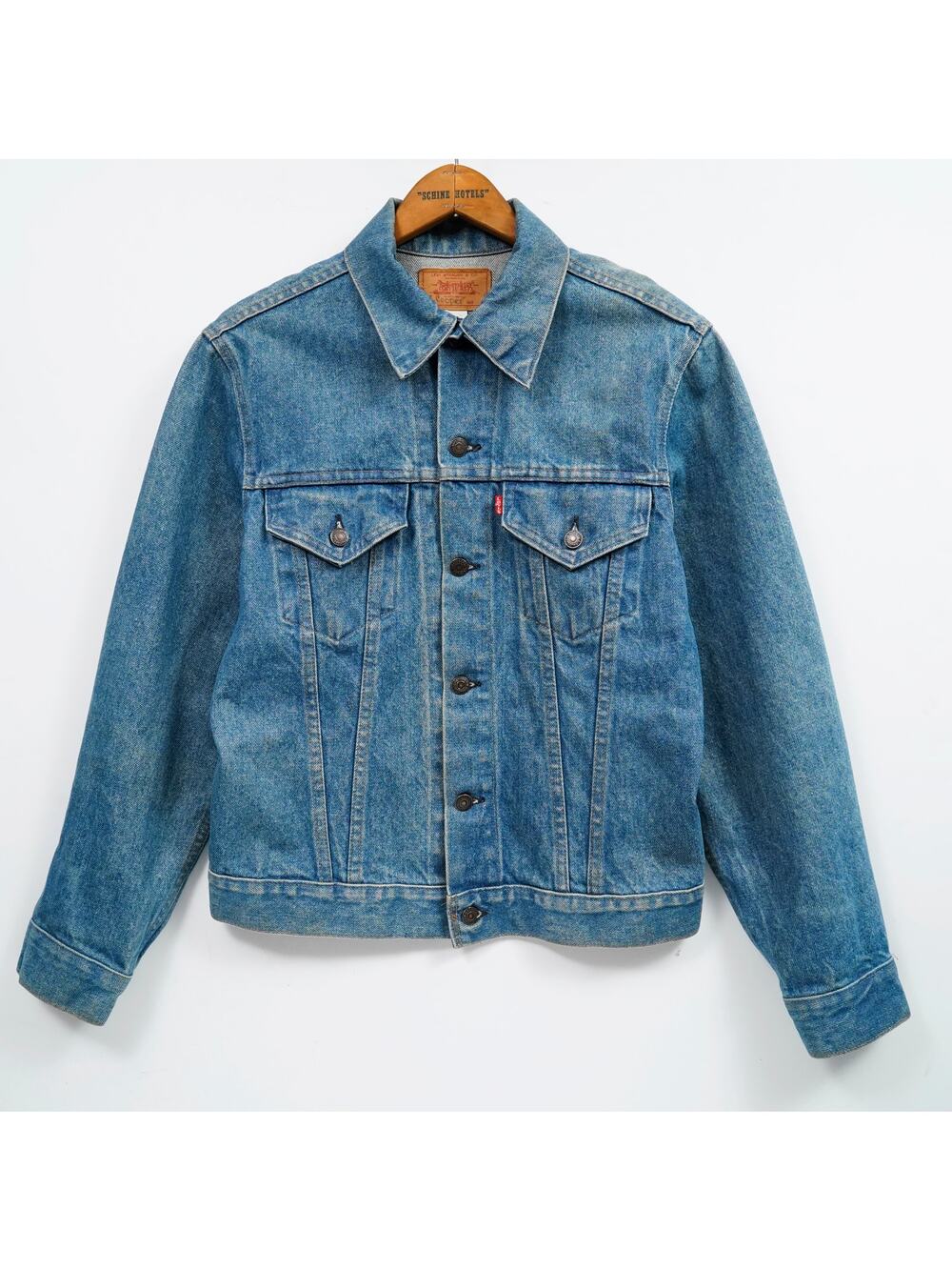 Vintage 1970s Levi’s 70505-0217 Denim Trucker Jacket Size 40 Button 27 USA